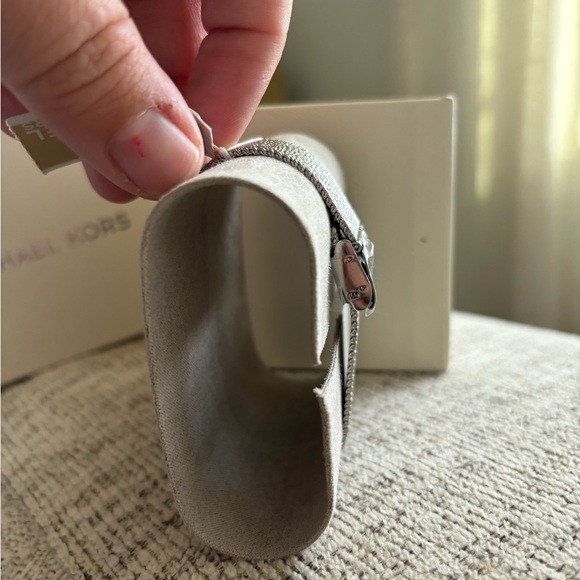 Michael Kora Darci Crystals Pink Dial Silver Band 39mm Watch MK4518 - Picture 5 of 7